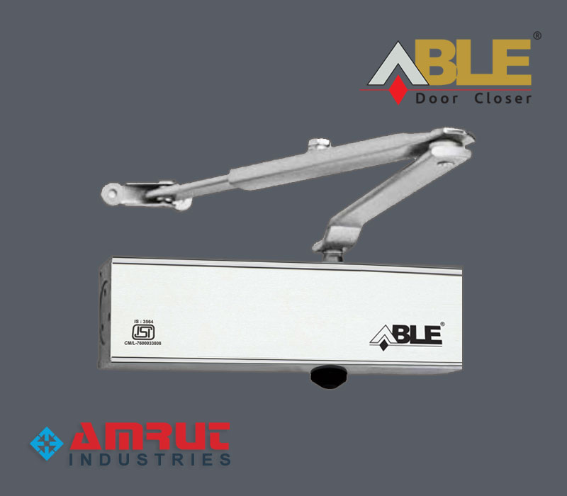 Silver Body Retangle Hydraulic Door CLoser Manufacturers - Suppliers  Abel Brand Rajkot Gujarat India